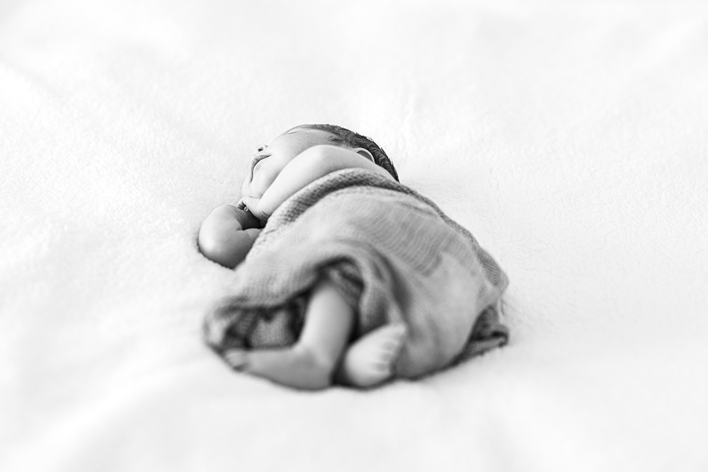 Newborn baby with a blanket